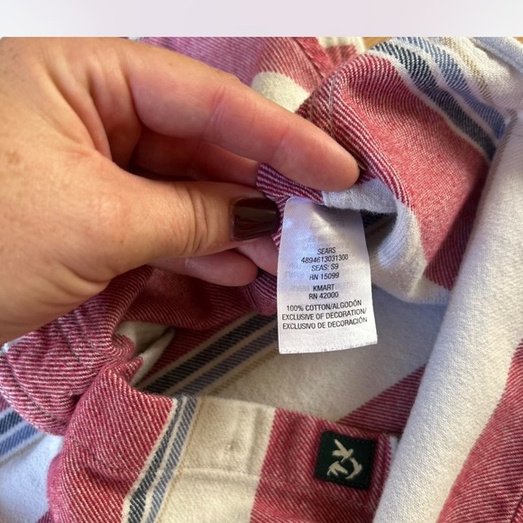 Vintage Collared Striped Button Down Shortsleeved Size Men's Medium - Picture 4 of 6